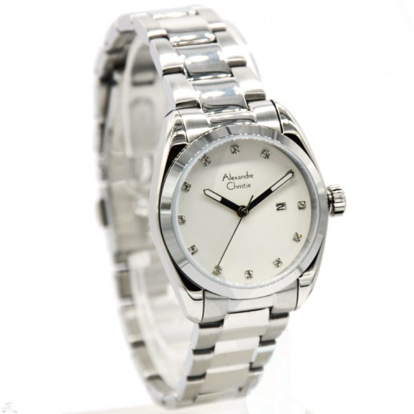 Alexandre Christie AC 8534 Silver White Man Alexandre Christie AC 8534 Silver White Man